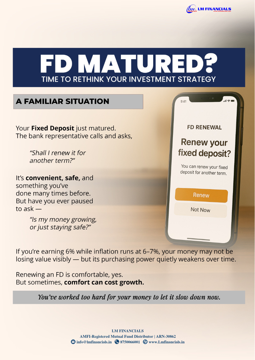 FD Matured? Time To Rethink Your Investment Strategy